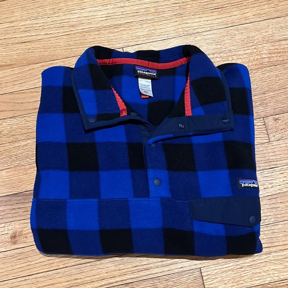 Patagonia Synchilla Snap-T Fleece Pullover Jacket Sweater Buffalo